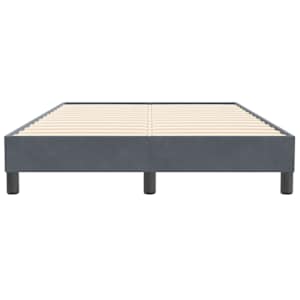 Rám postele bez matrace Tmavě šedá 100x210 cm samet - obrázek 5