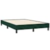 vidaXL Voodiraam ilma Madratsita Tumeroheline 120x210 cm samet