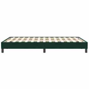 Rám postele bez matrace Tmavě zelená 100x210 cm samet - obrázek 6