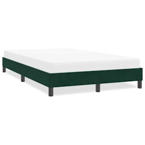 Rám postele bez matrace Tmavě zelená 100x210 cm samet - obrázek 1