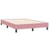 vidaXL Voodiraam ilma Madratsita Roosa 120x210 cm samet