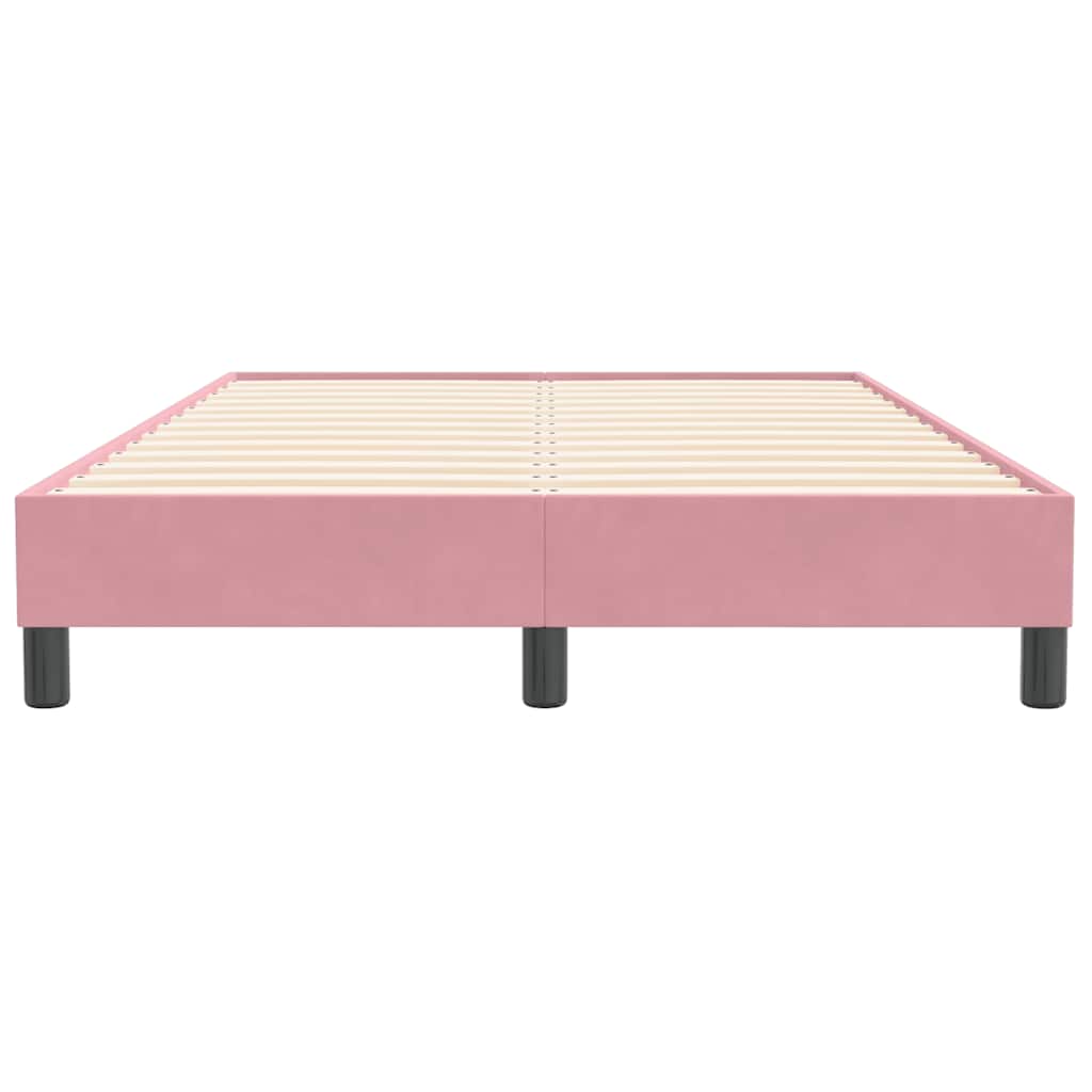 vidaXL Bedframe zonder matras 120x210 cm fluweel roze, foto 4