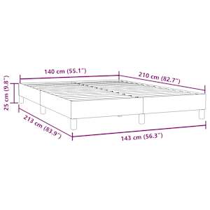 Rám postele bez matrace tmavě zelená 140x210 cm samet - obrázek 10