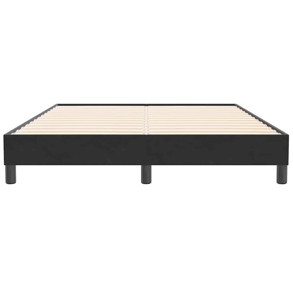 vidaXL Bedframe zonder matras 160x210 cm fluweel zwart, foto 4