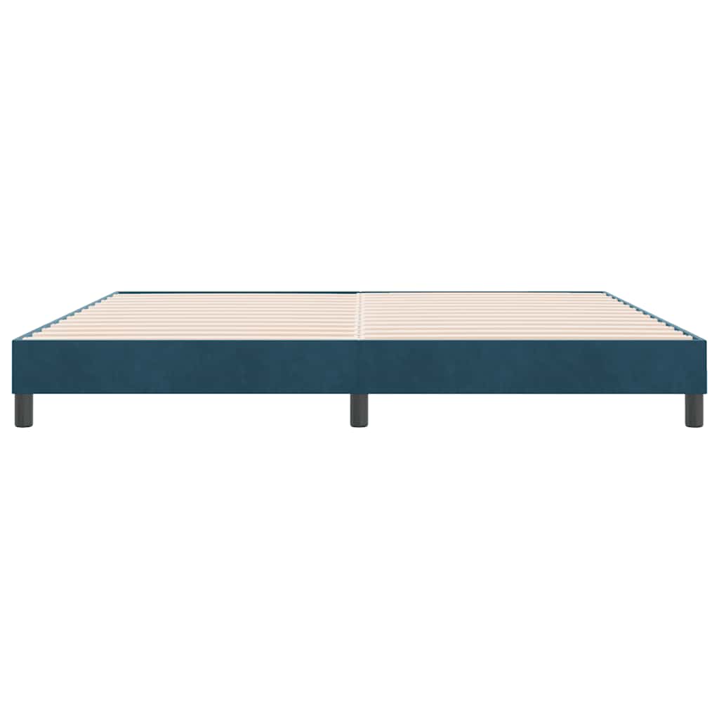 vidaXL Bedframe zonder matras 180x210 cm fluweel donkerblauw blauw, foto 4