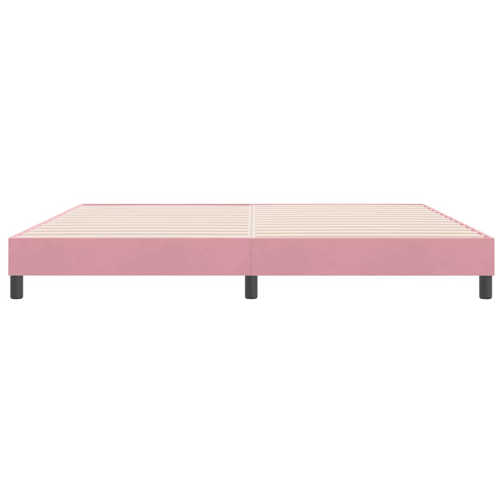 vidaXL Bedframe zonder matras 180x210 cm fluweel roze, foto 4