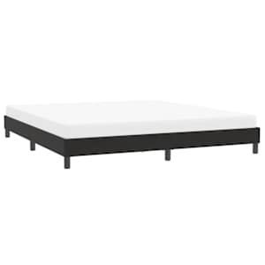 Rám postele bez matrace Černá 200x210 cm Samet - obrázek 4
