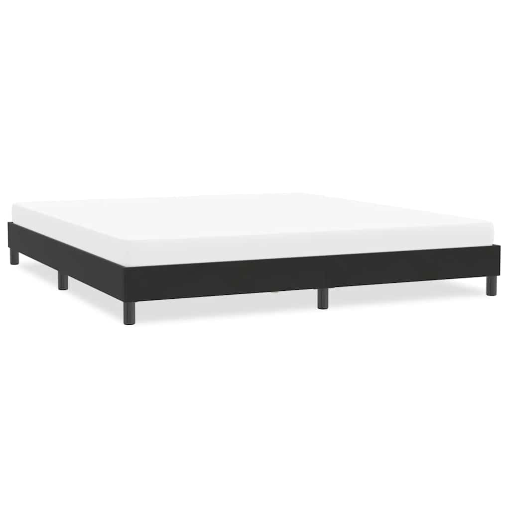 vidaXL Cadru de pat fără saltea Negru 200x210 cm catifea