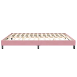 Rám postele bez matrací růžová 200x210 cm samet - obrázek 6