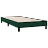 vidaXL Voodiraam ilma Madratsita Tumeroheline 100x220 cm samet