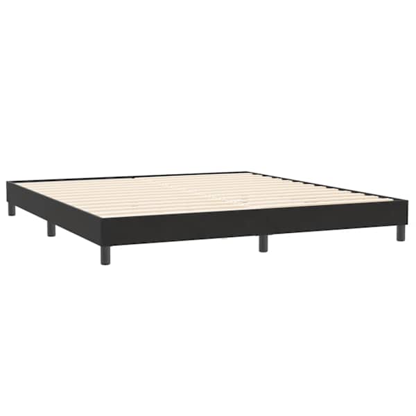 vidaXL voodiraam ilma madratsita, must, 200x220 cm, samet