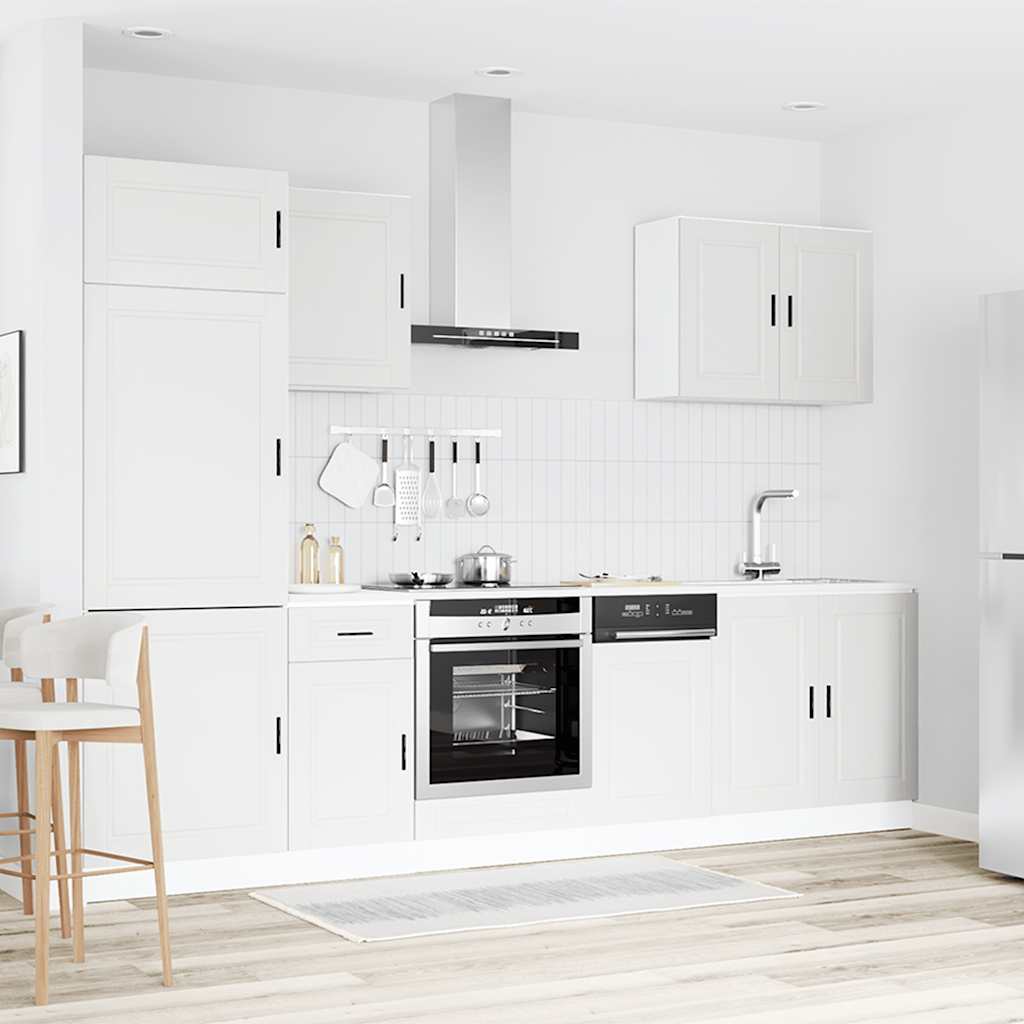 vidaXL 7-delige Keukenkastenset Porto bewerkt hout wit afbeelding