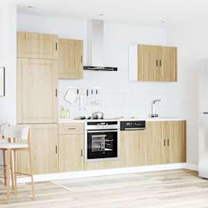 vidaXL 7-dijelni set kuhinjskih ormarića "Porto" hrast Sonoma, inženjersko drvo