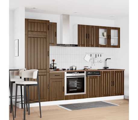 vidaXL 8-dielna sada kuchynsk&yacute;ch skriniek Lucca, kompozitn&eacute; drevo