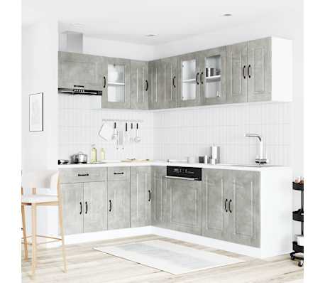 vidaXL Ensemble d'armoires de cuisine 11 pcs Kalmar bois d'ing&eacute;nierie