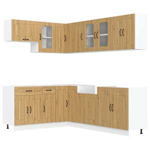 11dílná sada kuchyňských skříněk "Kalmar" dub artisan kompozit - obrázek 2