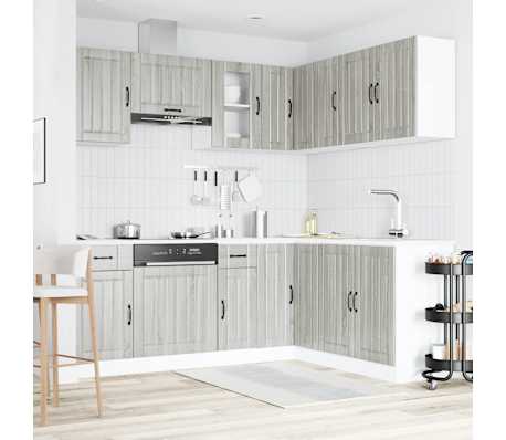vidaXL Ensemble d'armoires de cuisine 11 pcs Kalmar bois d'ing&eacute;nierie