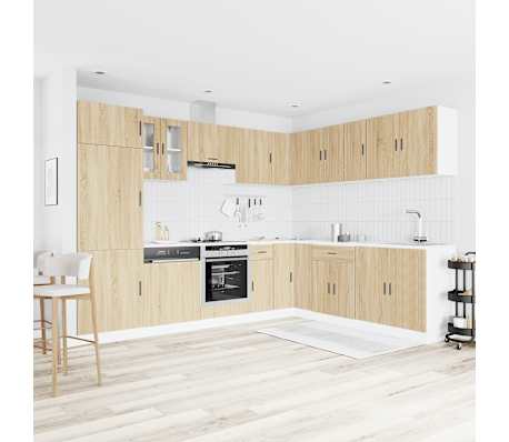 vidaXL 14-dielna sada kuchynských skriniek Porto, kompozitné drevo