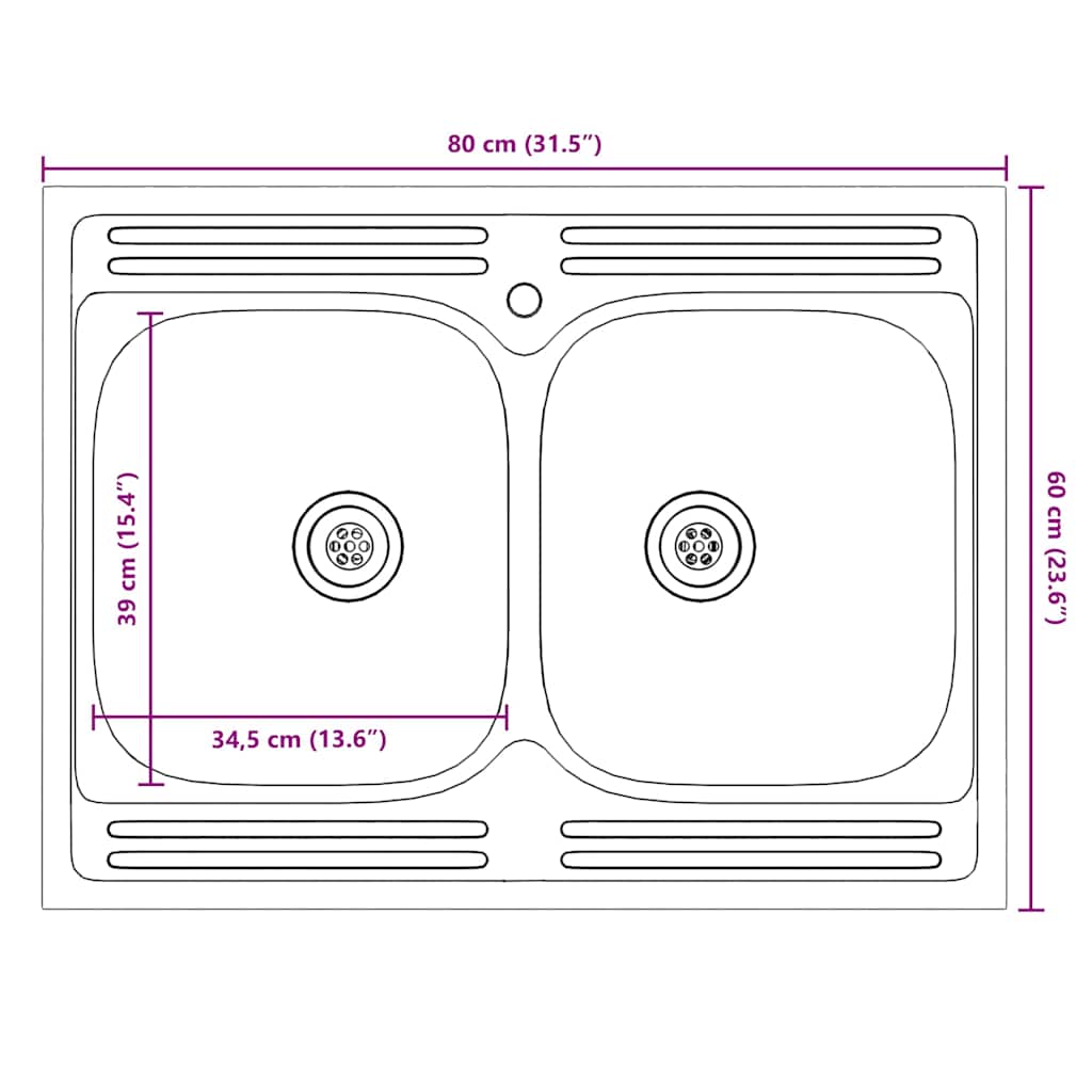 Köögikapp uksega Kalmar 2 pcs Valge 80 x 46 x 81.5 cm Tehispuit - Image 11
