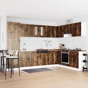 Kuchyňská skříň se dveřmi Kalmar 2 pcs Hnědá 80 x 46 x 81.5 cm - obrázek 1