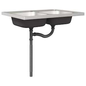 Skříňka pod dřez Lucca 2 pcs Sonoma dub kompozitní dřevo - obrázek 5