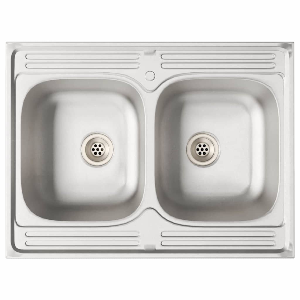 Mosogatószekrény tárolóval Lucca 2 pcs Barna Tölgy Faanyag