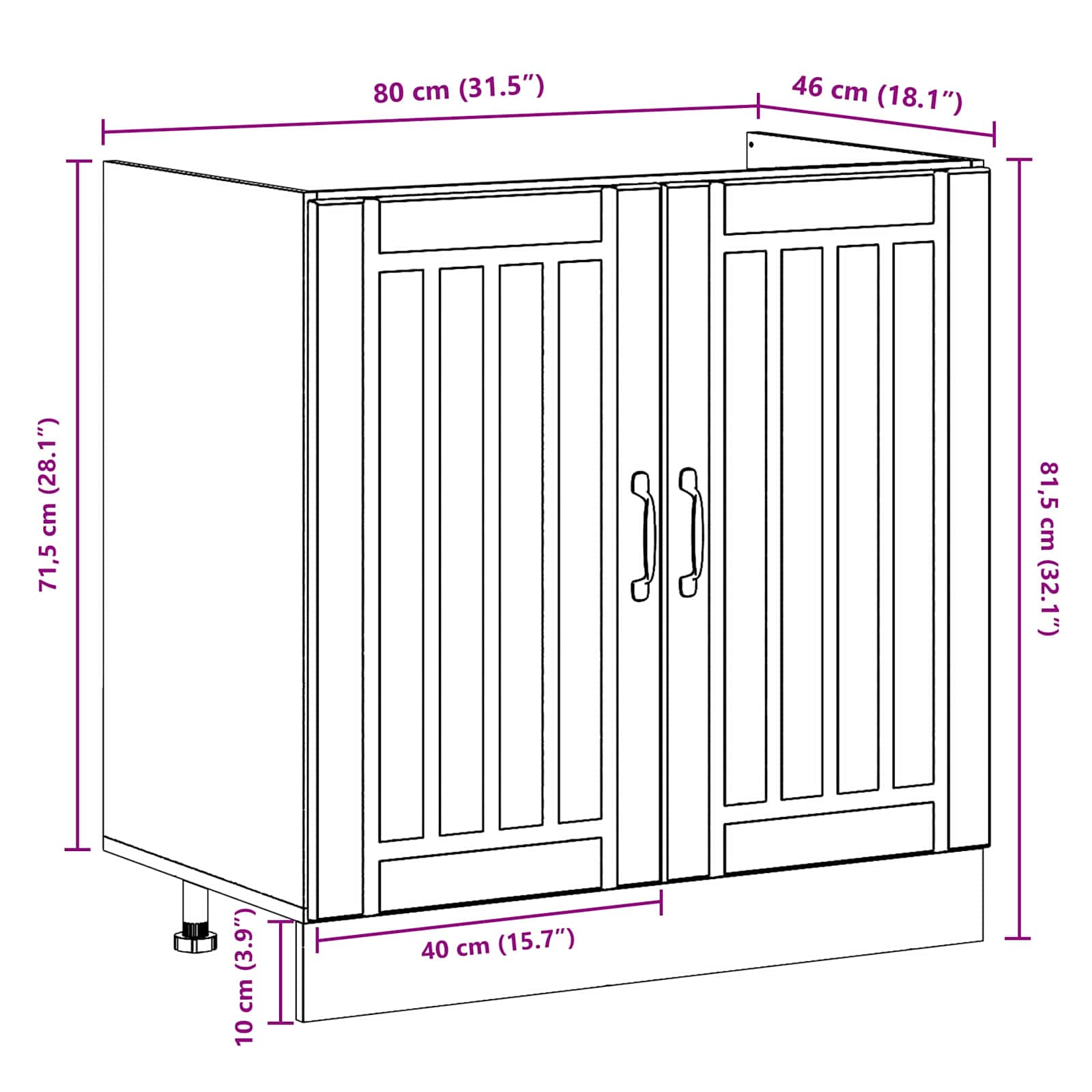 Kopalniška omarica Lucca 2 pcs Rjav hrast Konstruiran les - slika 10