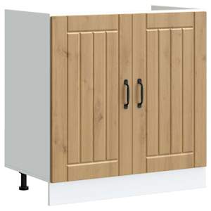 Skříňka pod dřez Lucca 2 pcs Artisanový dub kompozitní dřevo - obrázek 4