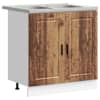 vidaXL Valamu aluskapp Porto 2 tk Pruun 80 x 46 x 81,5 cm Tehispuit