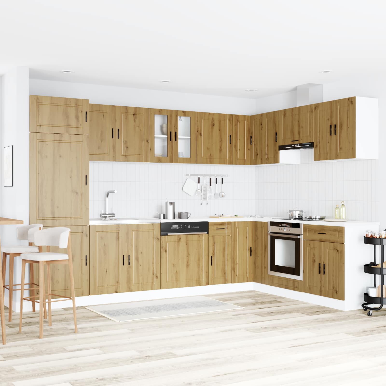 Kopalniška omarica z vrati Porto Rjava 80 x 46 x 81,5 cm