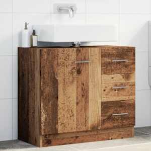Skříňka pod umyvadlo old wood 63 x 30 x 54 cm kompozitní dřevo - obrázek 1