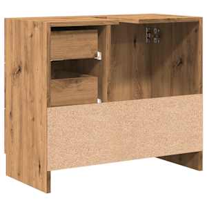 Skříňka pod umyvadlo dub artisan 63x30x54 cm kompozitní dřevo - obrázek 6
