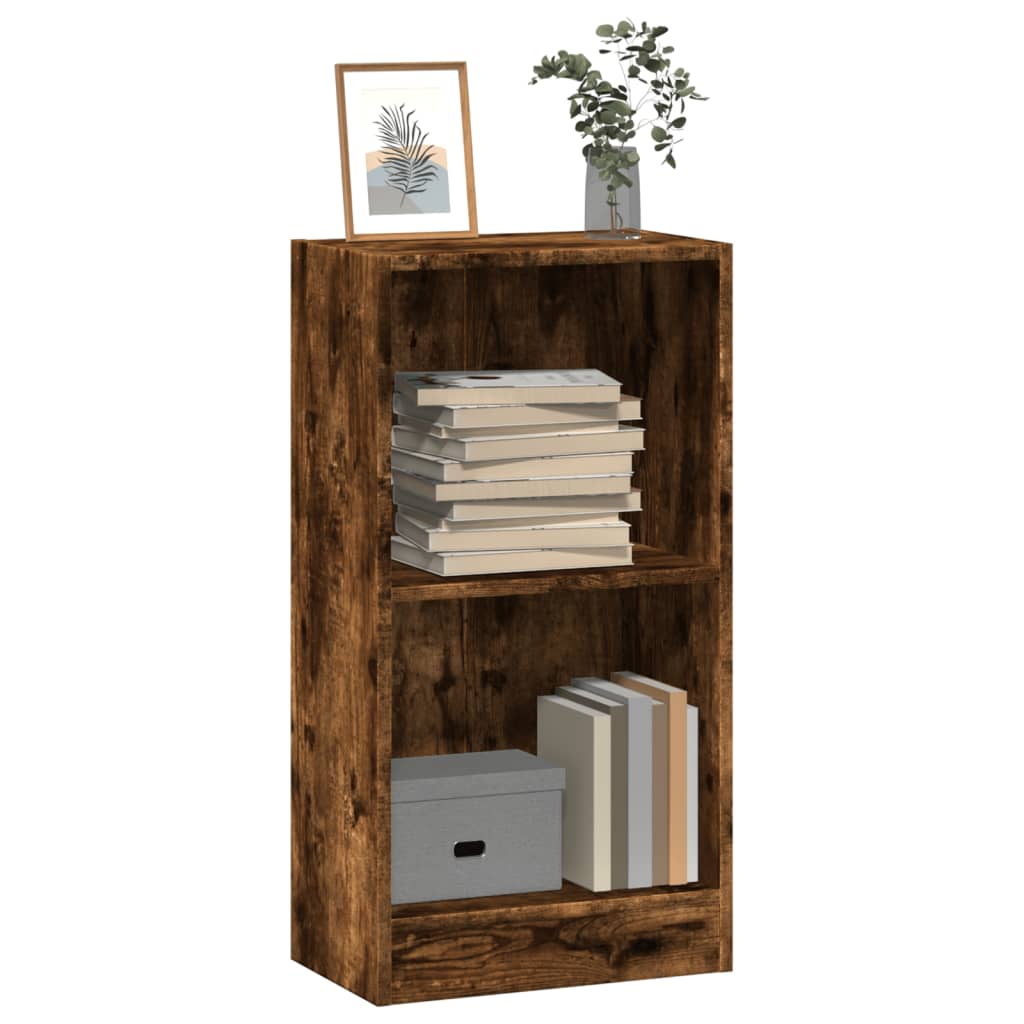 vidaXL Bücherregal Räuchereiche 40x24x76 cm Holzwerkstoff