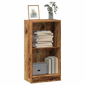 Knihovna old wood 40 x 24 x 76 cm kompozitní dřevo - obrázek 1