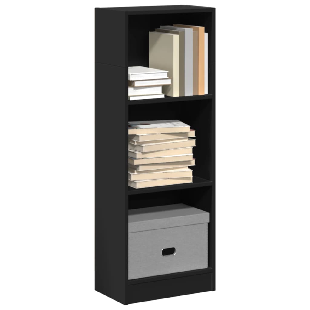 vidaXL Bibliotecă, negru, 40x24x109 cm, lemn prelucrat