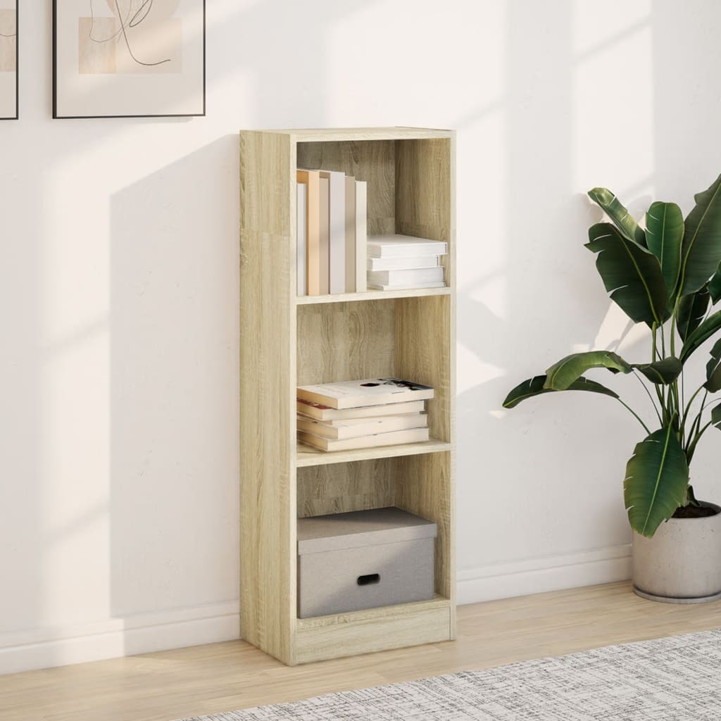 vidaXL Boekenkast 40x24x109 cm bewerkt hout sonoma eikenkleurig