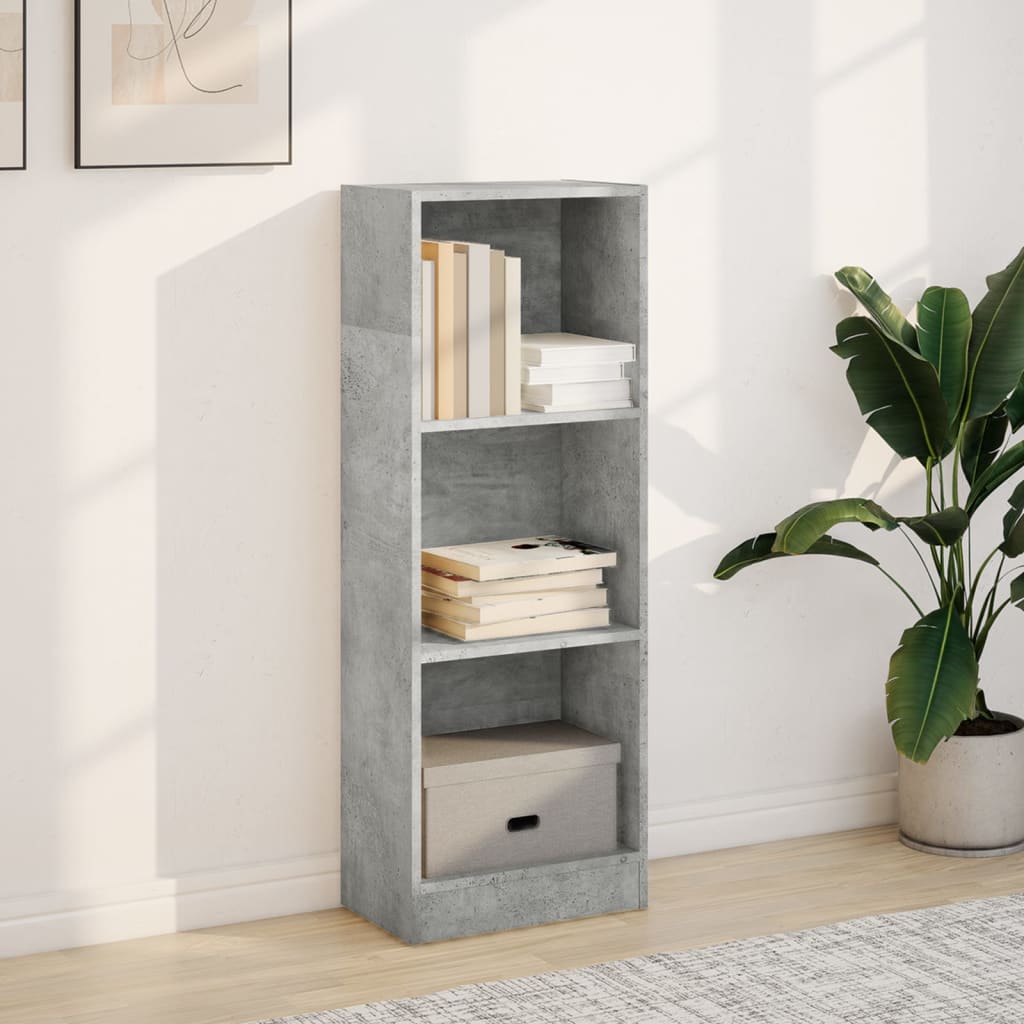 vidaXL Boekenkast 40x24x109 cm bewerkt hout betongrijs