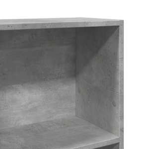 Knihovna betonově šedá 40 x 24 x 109 cm kompozitní dřevo - obrázek 7