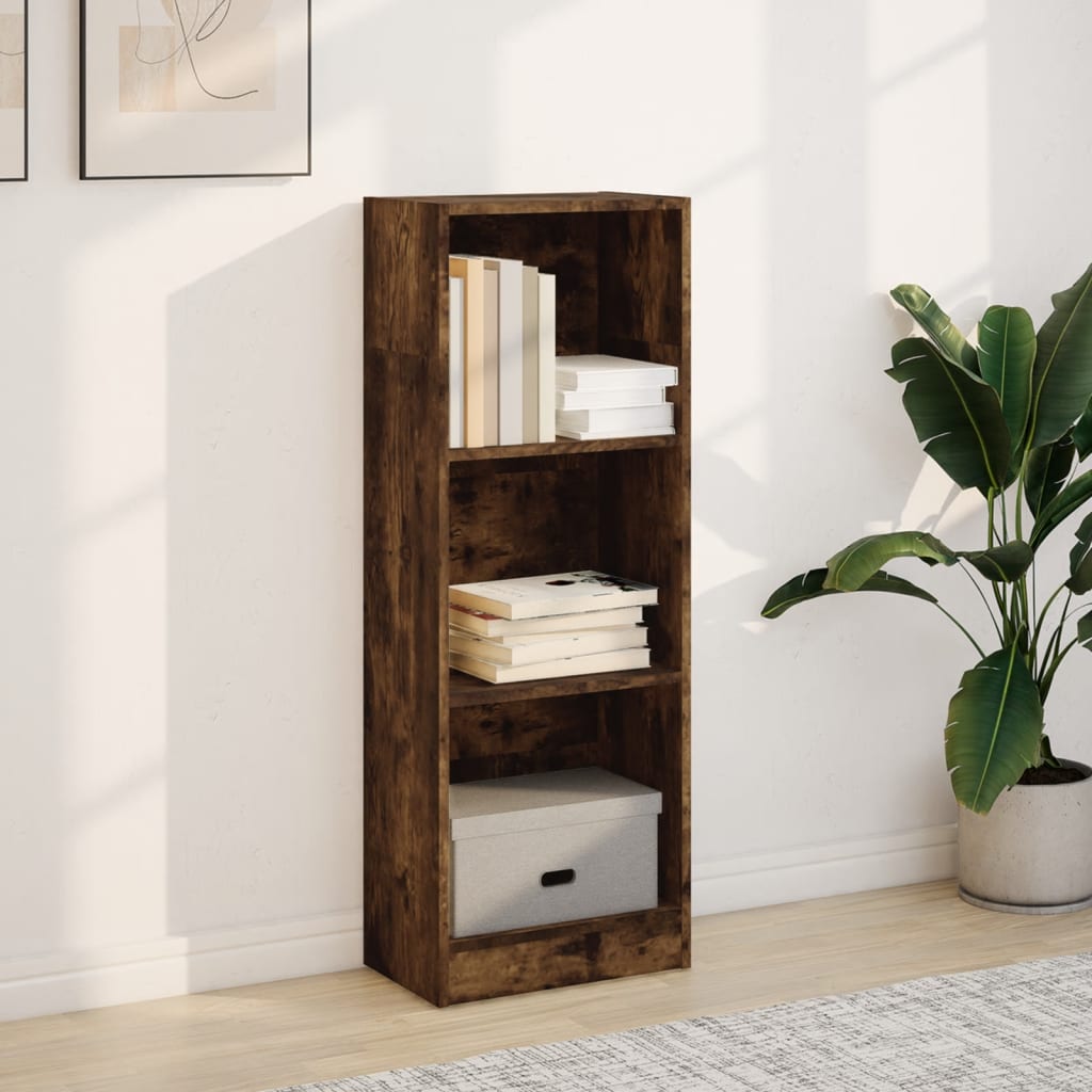 vidaXL Boekenkast 40x24x109 cm bewerkt hout gerookt eikenkleurig