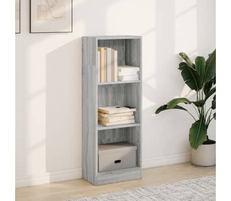 vidaXL Biblioth&egrave;que sonoma gris 40x24x109 cm bois d'ing&eacute;nierie