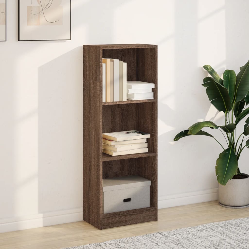 vidaXL Boekenkast 40x24x109 cm bewerkt hout bruin eikenkleurig