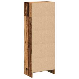 Knihovna old wood 40 x 24 x 109 cm kompozitní dřevo - obrázek 6