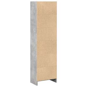 Knihovna betonově šedá 40 x 24 x 143 cm kompozitní dřevo - obrázek 5