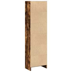Knihovna kouřový dub 40 x 24 x 143 cm kompozitní dřevo - obrázek 5