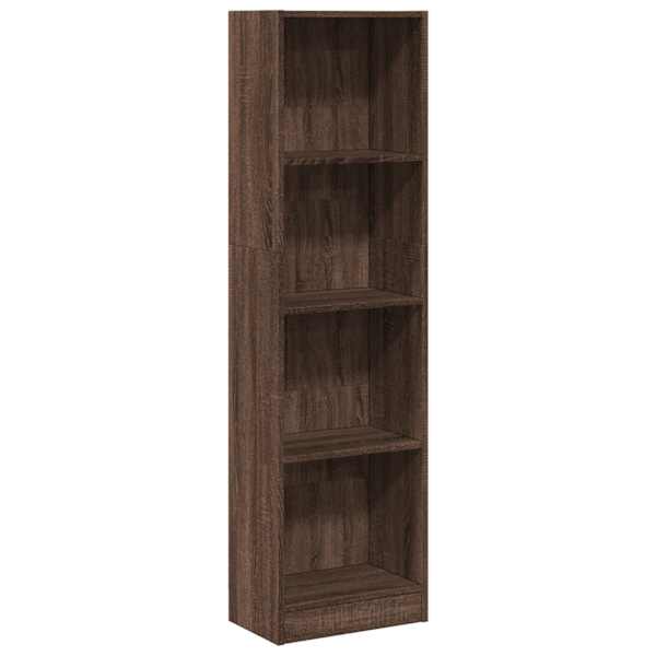 vidaXL raamaturiiul, pruun tamm, 40x24x143 cm, tehispuit