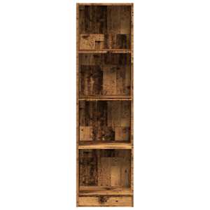 Knihovna old wood 40 x 24 x 143 cm kompozitní dřevo - obrázek 4