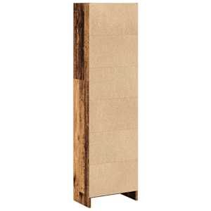Knihovna old wood 40 x 24 x 143 cm kompozitní dřevo - obrázek 6