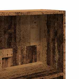 Knihovna old wood 40 x 24 x 143 cm kompozitní dřevo - obrázek 7