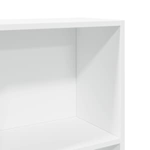 Knihovna bílá 40 x 24 x 176 cm kompozitní dřevo - obrázek 7