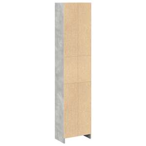 Knihovna betonově šedá 40 x 24 x 176 cm kompozitní dřevo - obrázek 6